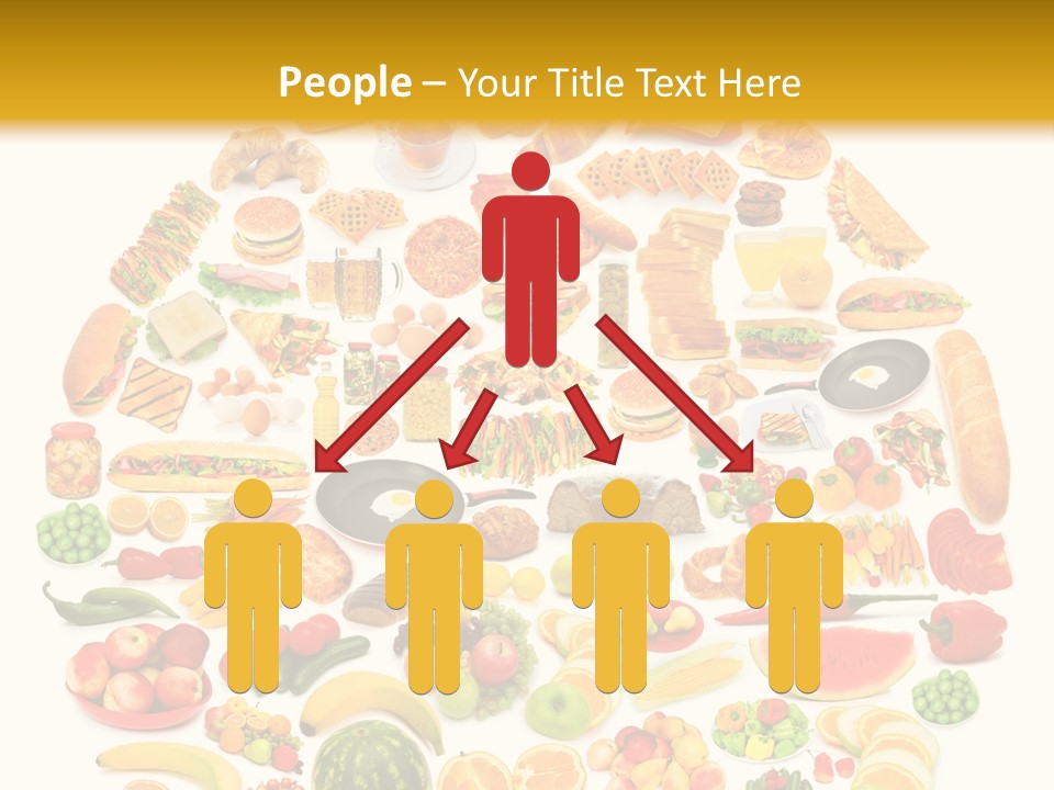 Pyramiden Calories Corn PowerPoint Template