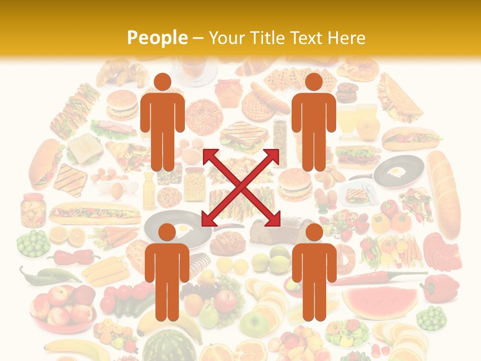 Pyramiden Calories Corn PowerPoint Template