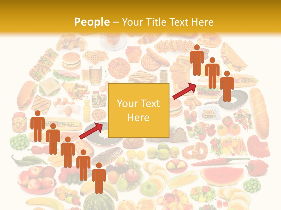 Pyramiden Calories Corn PowerPoint Template