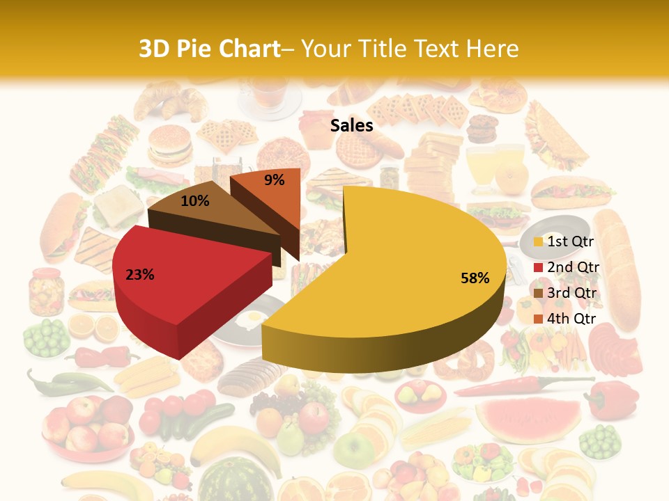 Pyramiden Calories Corn PowerPoint Template