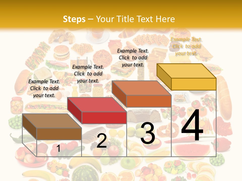 Pyramiden Calories Corn PowerPoint Template