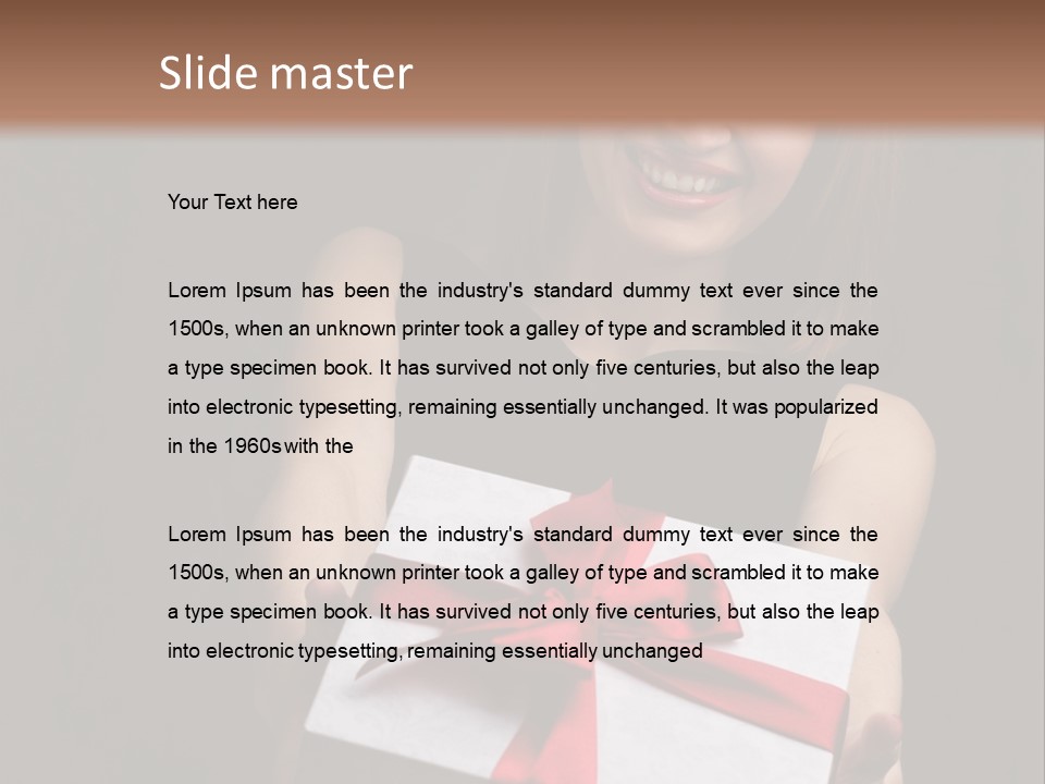 Perfezione Rossa Fidanzamento PowerPoint Template