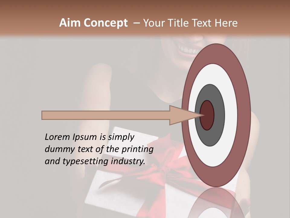 Perfezione Rossa Fidanzamento PowerPoint Template