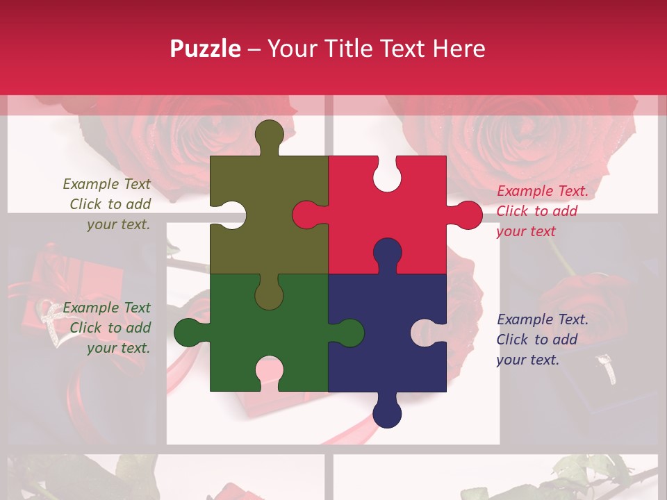 Rosa Bocciolo Gambo PowerPoint Template