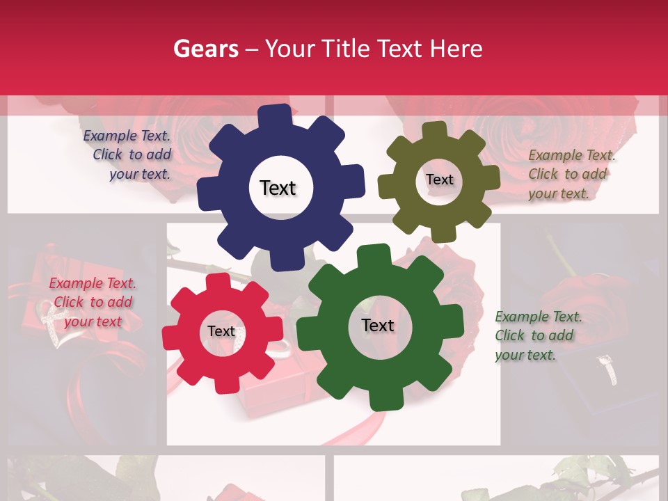 Rosa Bocciolo Gambo PowerPoint Template