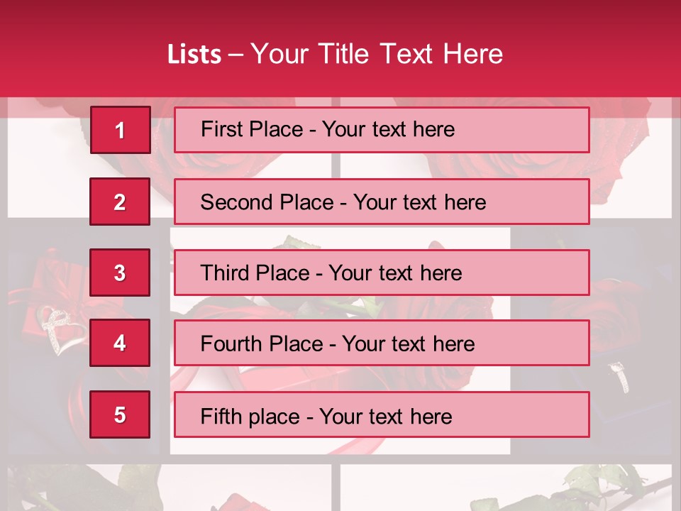 Rosa Bocciolo Gambo PowerPoint Template
