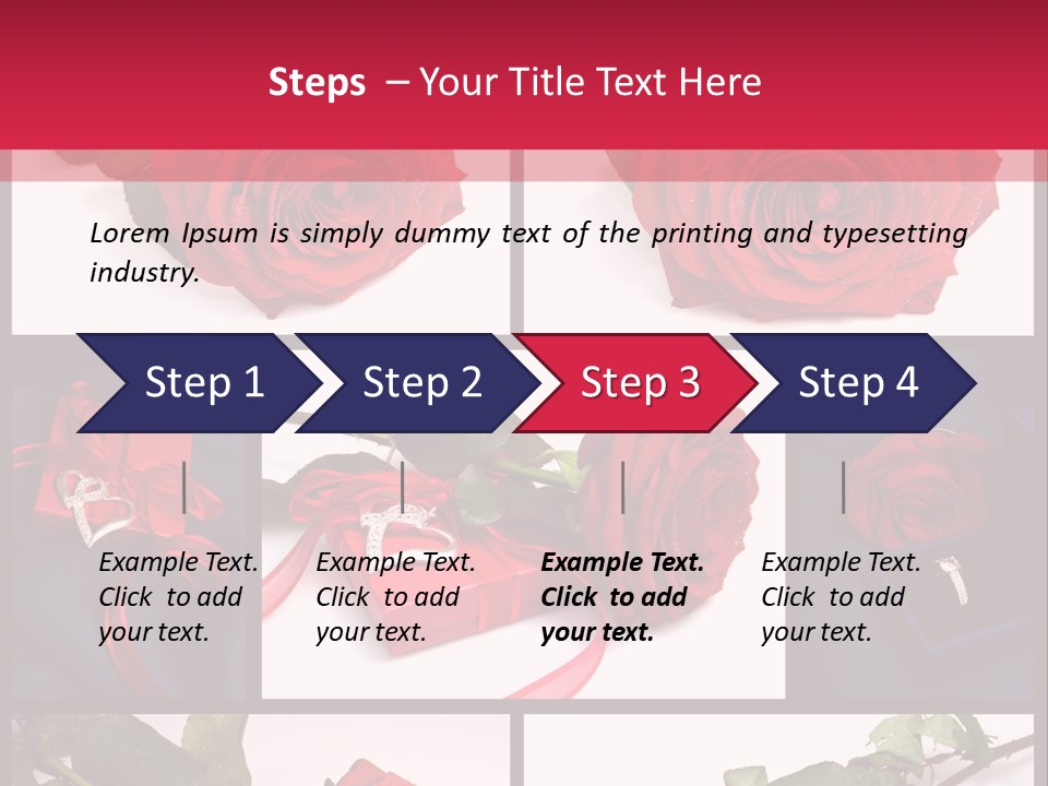 Rosa Bocciolo Gambo PowerPoint Template