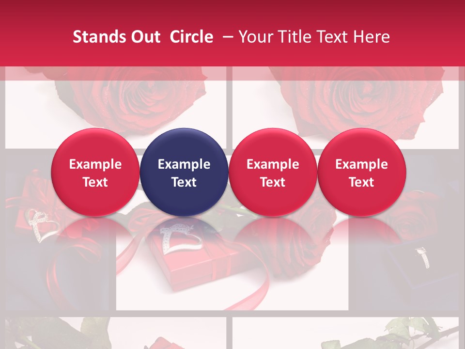 Rosa Bocciolo Gambo PowerPoint Template