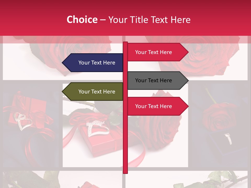 Rosa Bocciolo Gambo PowerPoint Template