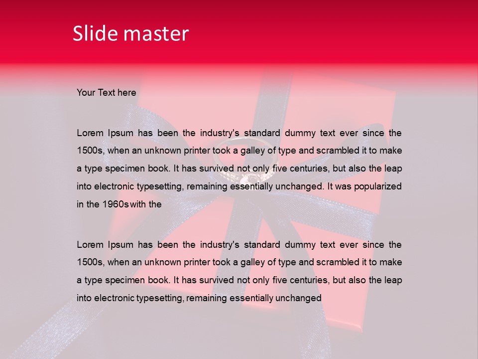 Regalo Ricorrenza Bella PowerPoint Template