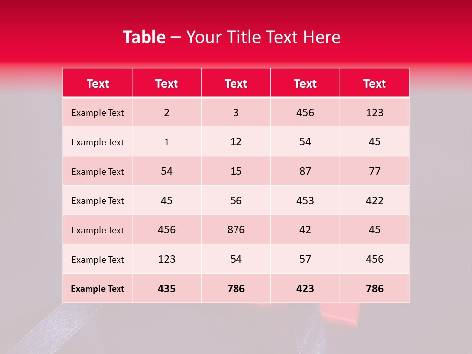 Regalo Ricorrenza Bella PowerPoint Template