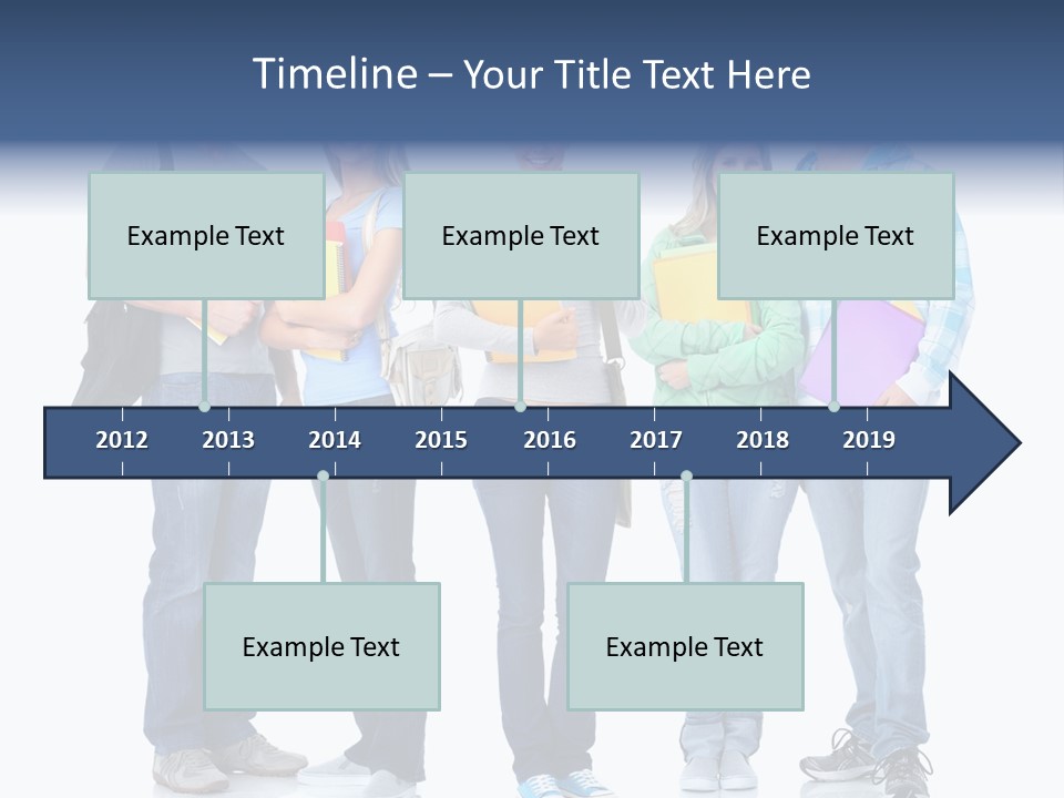Ricorrenza Fidanzati Nastro PowerPoint Template