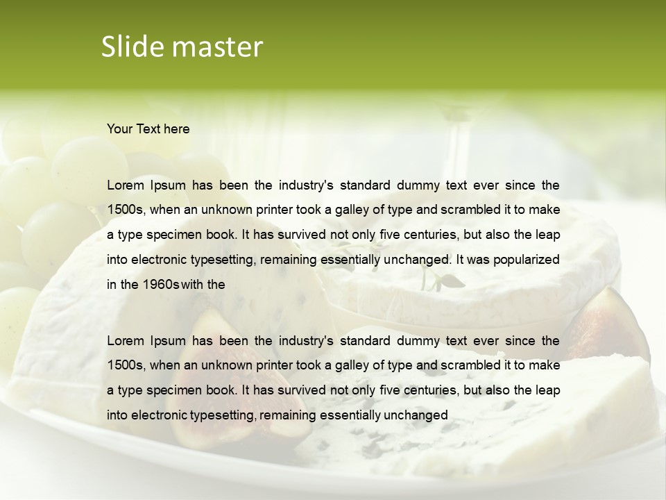 France Summer Gourmet PowerPoint Template