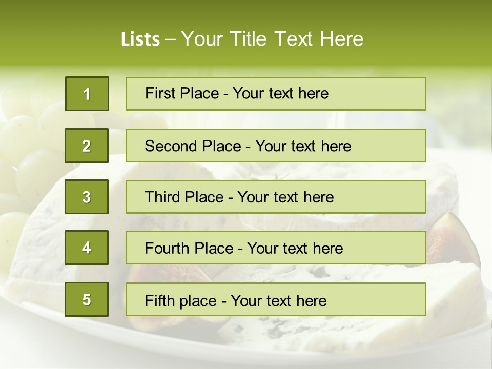 France Summer Gourmet PowerPoint Template