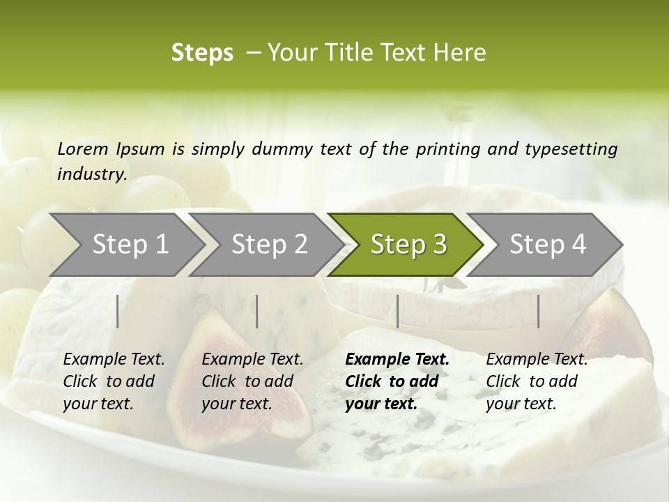 France Summer Gourmet PowerPoint Template