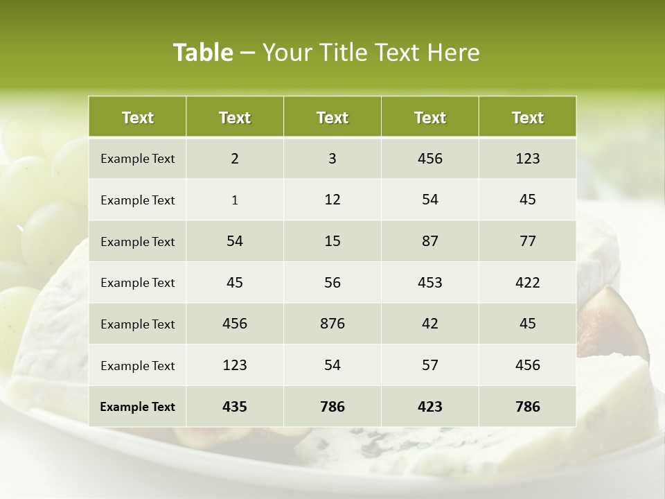 France Summer Gourmet PowerPoint Template