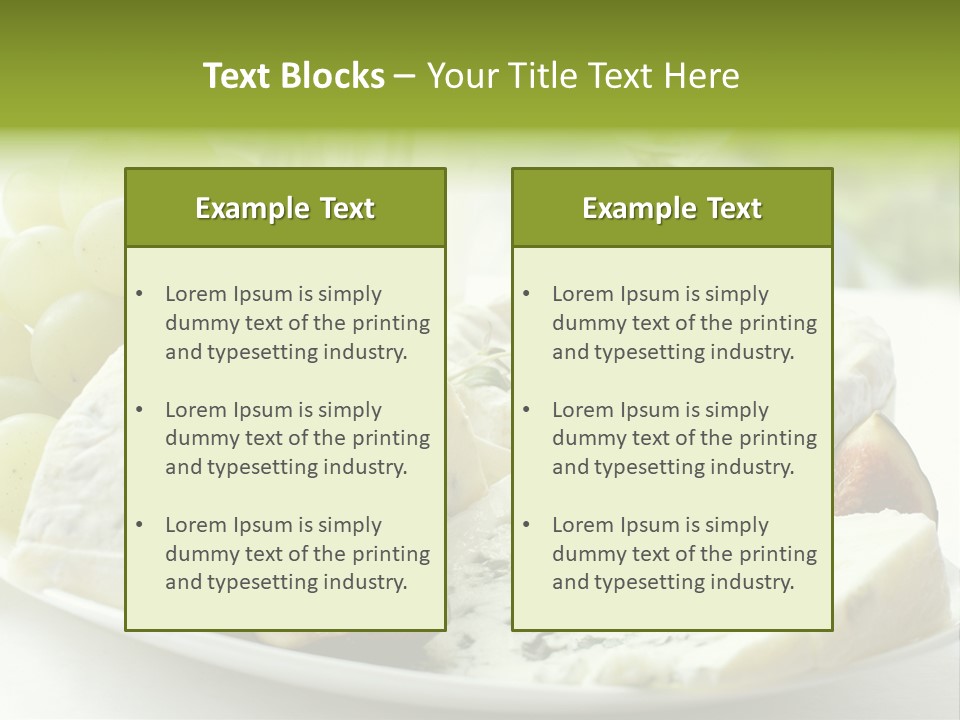 France Summer Gourmet PowerPoint Template
