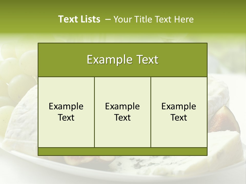 France Summer Gourmet PowerPoint Template