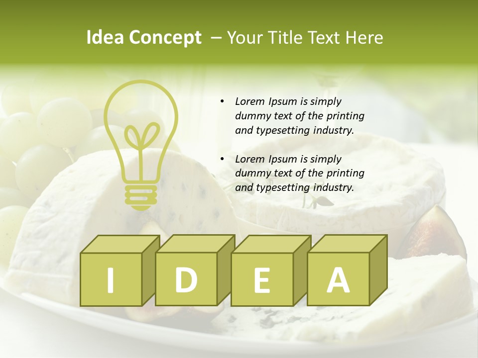 France Summer Gourmet PowerPoint Template