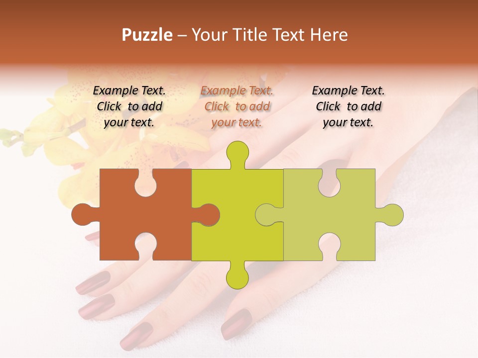 Skin Palm Hand PowerPoint Template