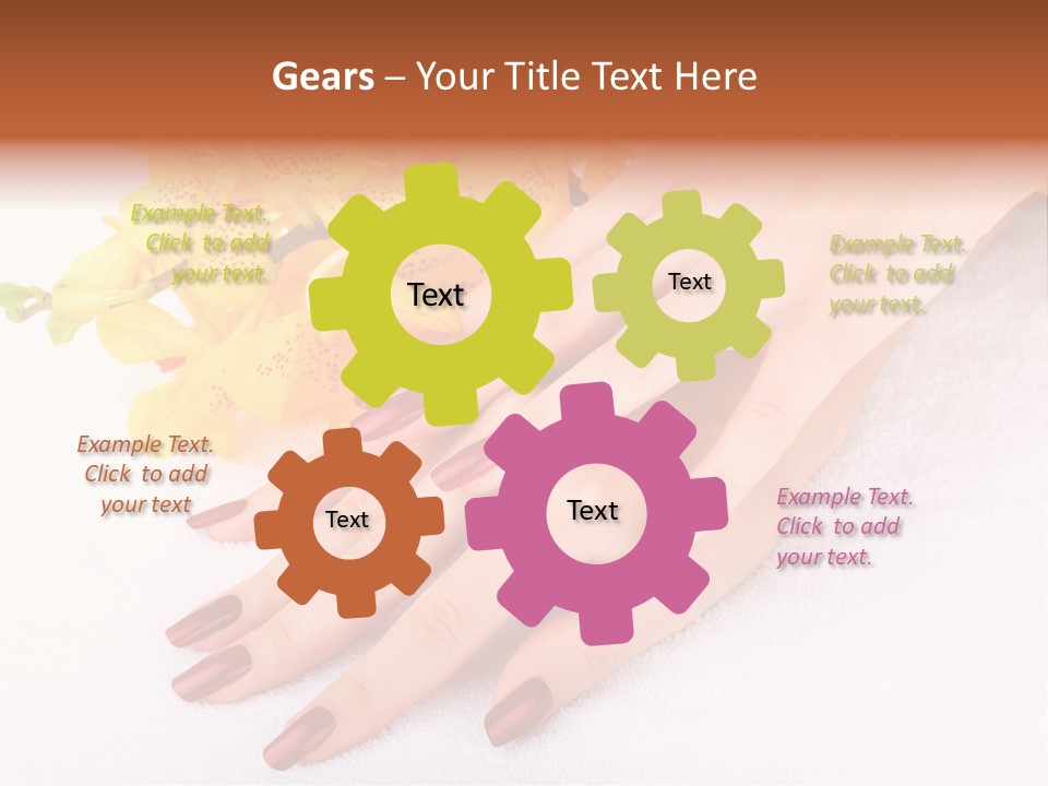 Skin Palm Hand PowerPoint Template