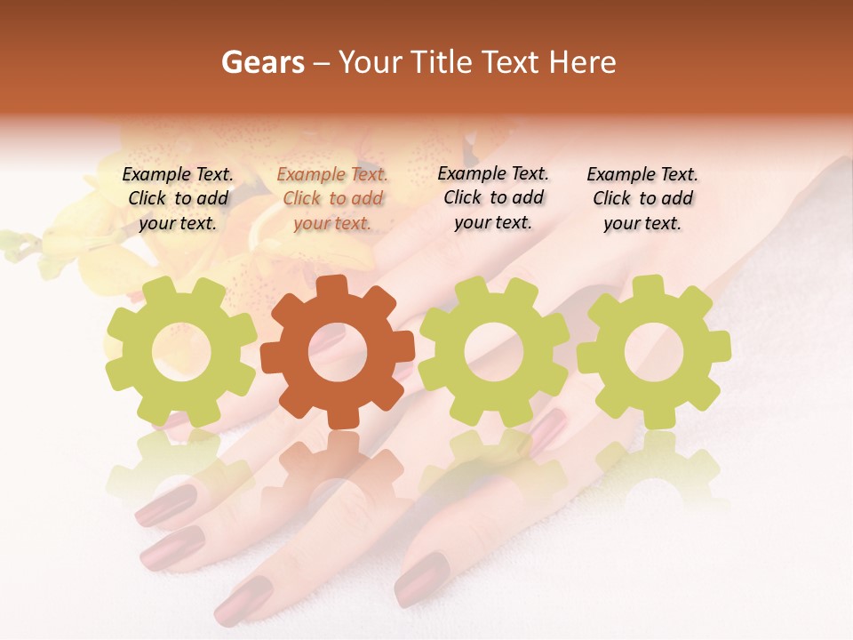 Skin Palm Hand PowerPoint Template