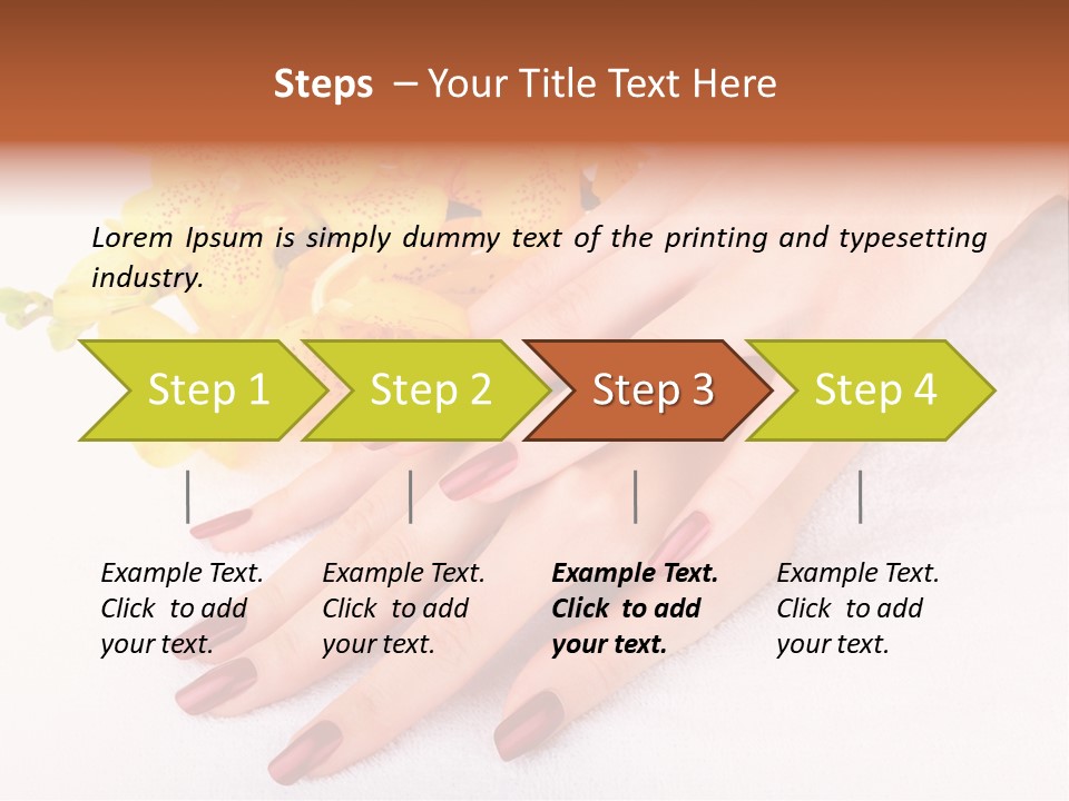 Skin Palm Hand PowerPoint Template