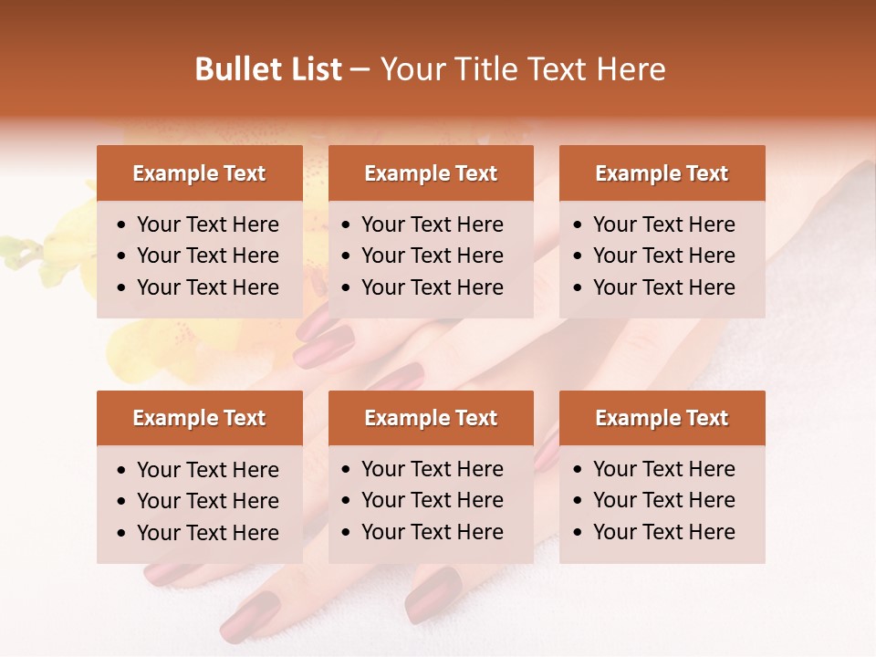 Skin Palm Hand PowerPoint Template