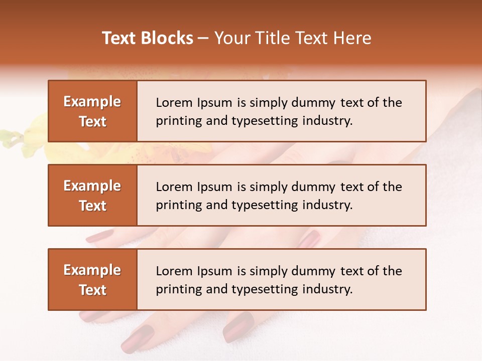 Skin Palm Hand PowerPoint Template