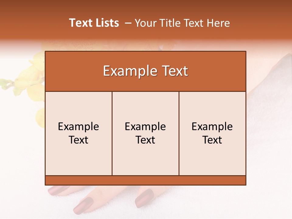Skin Palm Hand PowerPoint Template