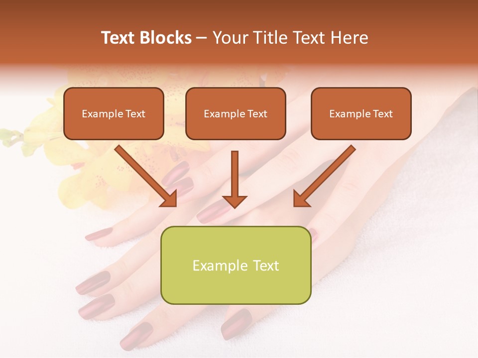 Skin Palm Hand PowerPoint Template