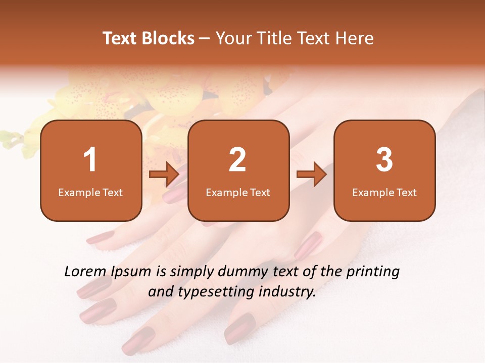 Skin Palm Hand PowerPoint Template