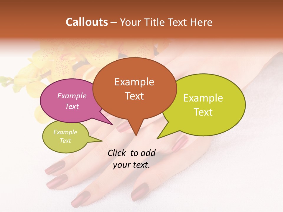 Skin Palm Hand PowerPoint Template