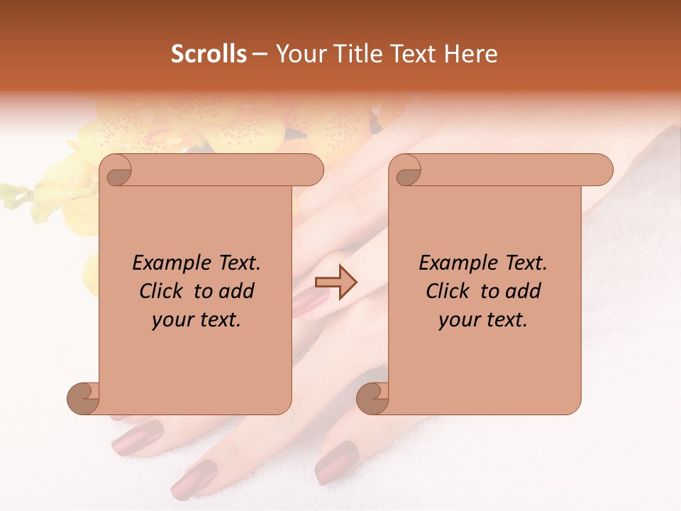 Skin Palm Hand PowerPoint Template