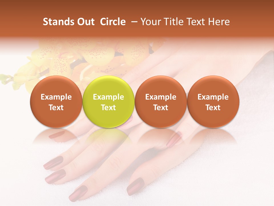 Skin Palm Hand PowerPoint Template