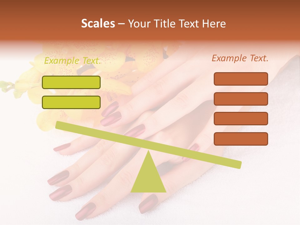 Skin Palm Hand PowerPoint Template