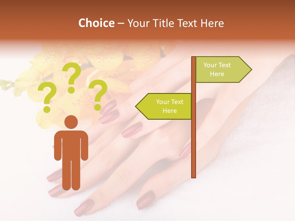 Skin Palm Hand PowerPoint Template