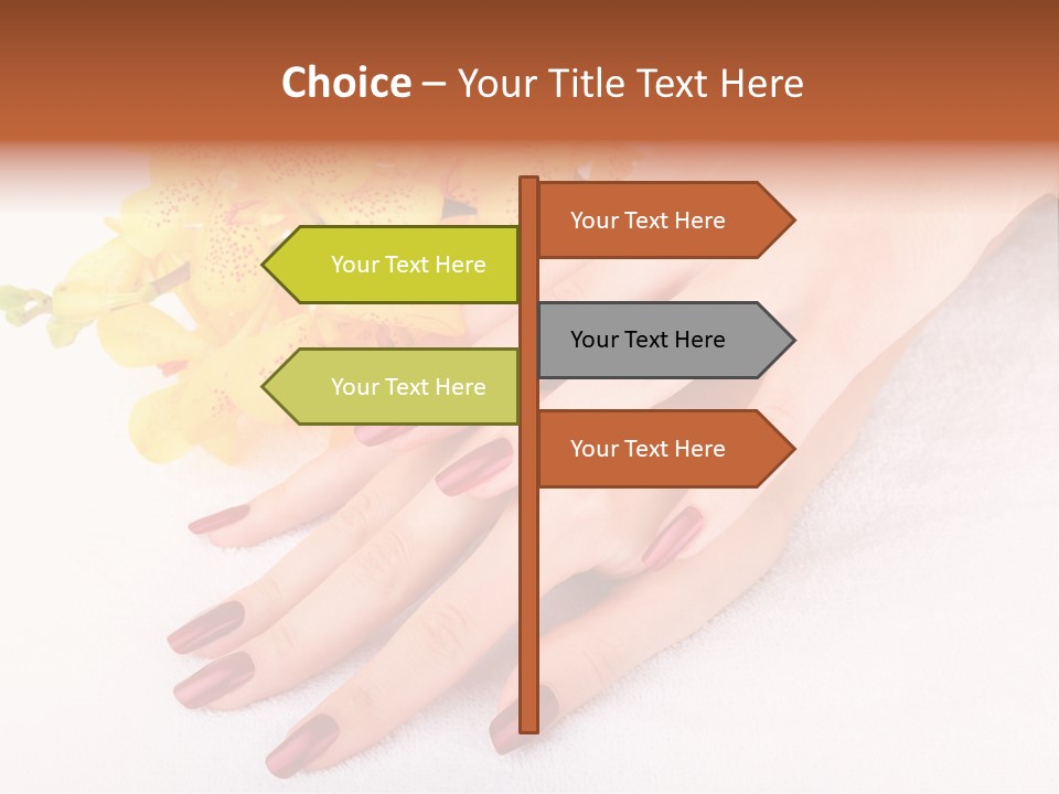 Skin Palm Hand PowerPoint Template