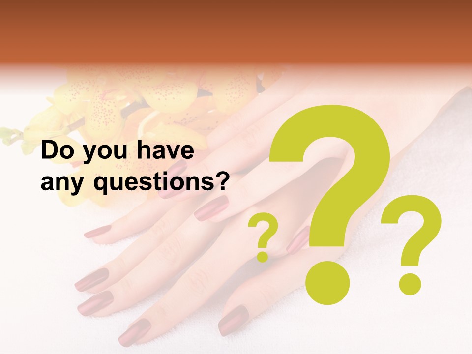 Skin Palm Hand PowerPoint Template