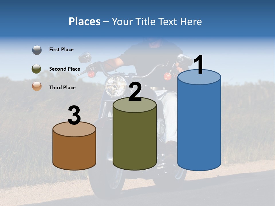 Cruising Cycle Biker PowerPoint Template
