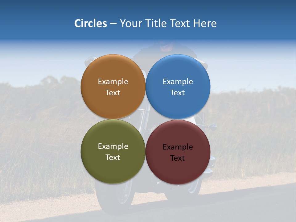 Cruising Cycle Biker PowerPoint Template