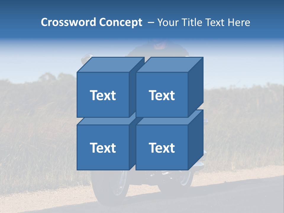 Cruising Cycle Biker PowerPoint Template