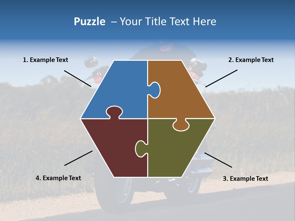 Cruising Cycle Biker PowerPoint Template