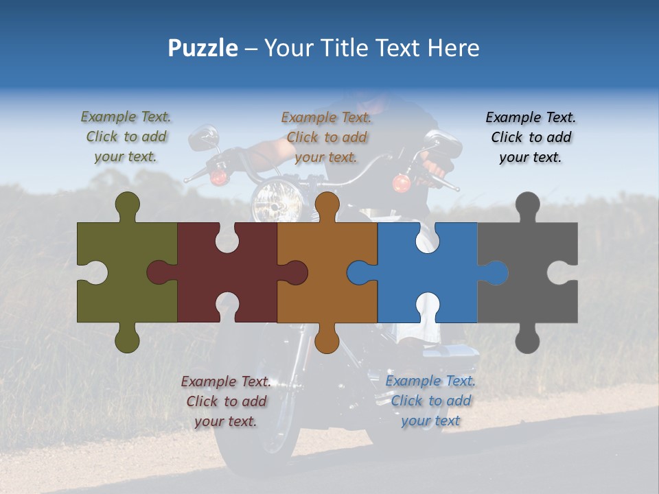 Cruising Cycle Biker PowerPoint Template