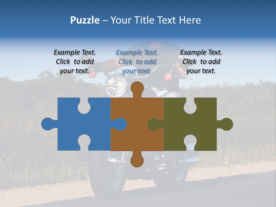 Cruising Cycle Biker PowerPoint Template