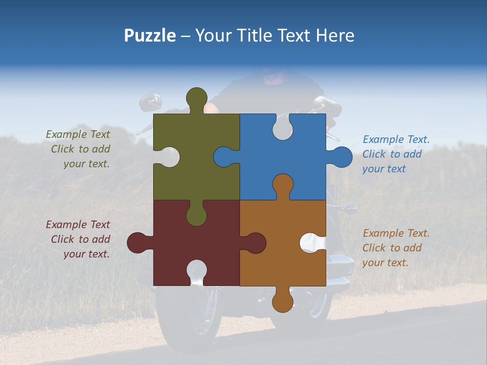 Cruising Cycle Biker PowerPoint Template