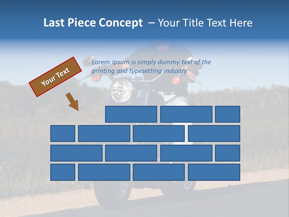 Cruising Cycle Biker PowerPoint Template