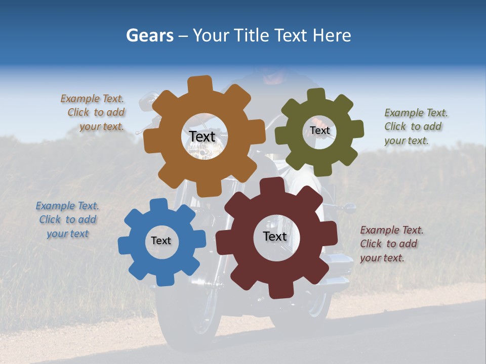 Cruising Cycle Biker PowerPoint Template