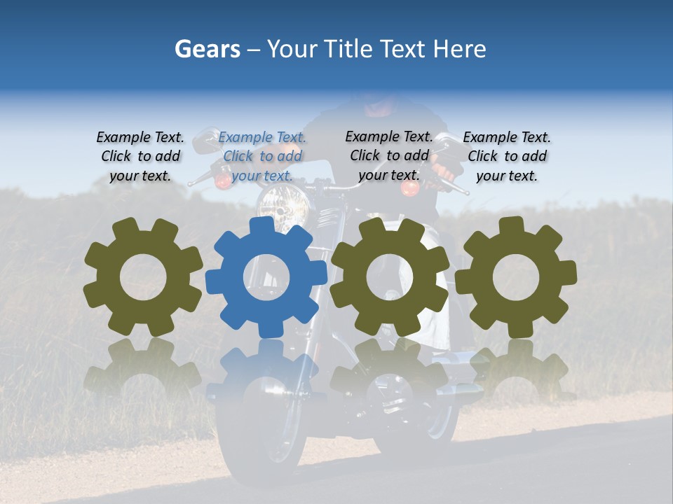 Cruising Cycle Biker PowerPoint Template
