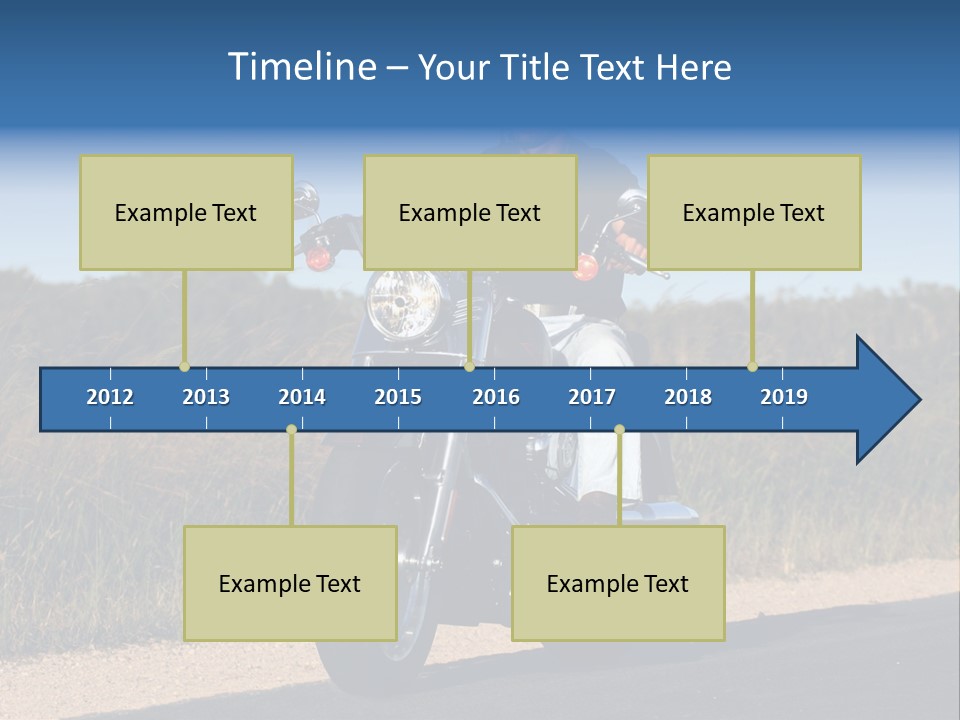 Cruising Cycle Biker PowerPoint Template